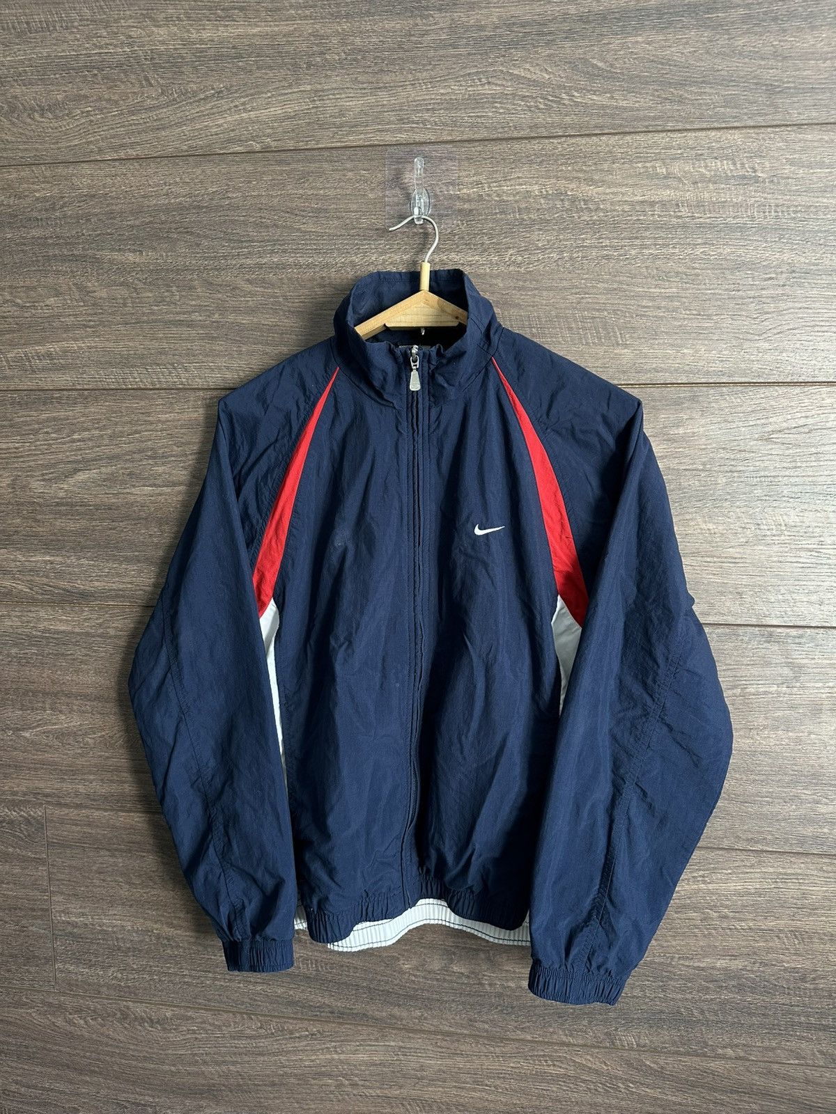 Nike × Vintage Vintage 90s Nike Y2K Track Jacket Windbreaker Swoosh Logo S Size US S / EU 44-46 / 1 - 3 Thumbnail