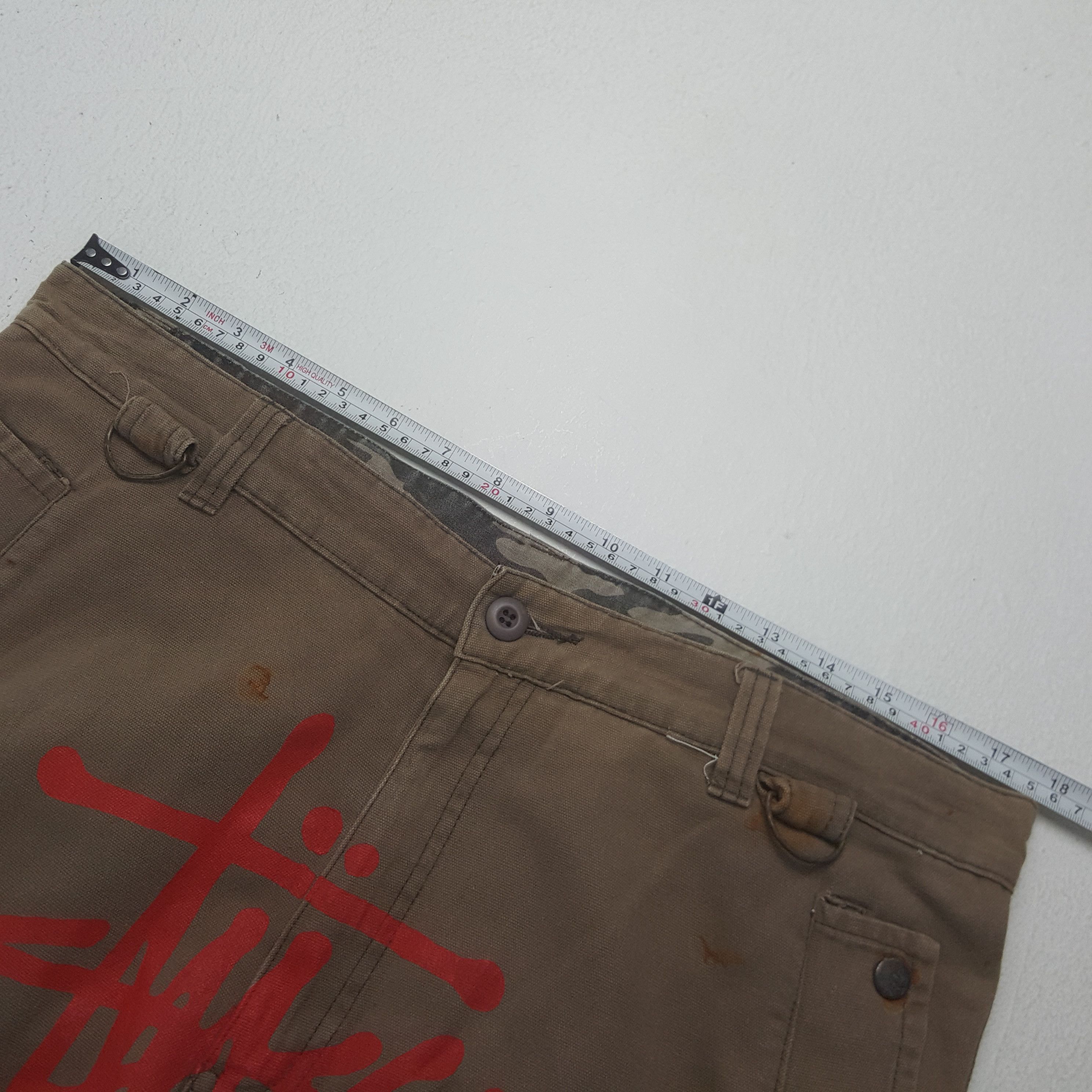 Stussy × Vintage Vintage Stussy USA Custom Big Art Logo Pants Size US 35 - 7 Thumbnail