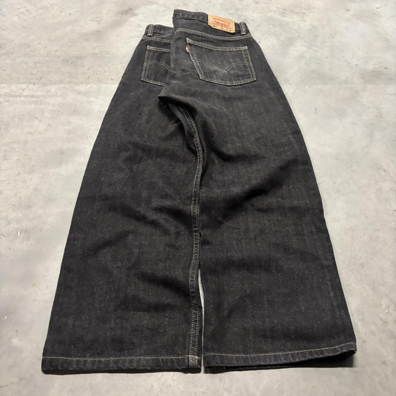 Levi's × Vintage Crazy Vintage Y2K/2000s Grunge Black Levis Essential Denim Jeans! Size US 30 / EU 46 - 4 Thumbnail