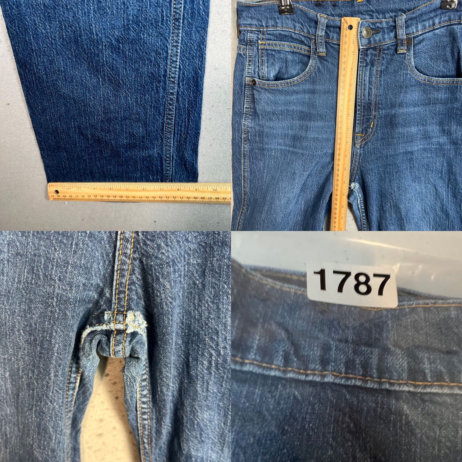 Gap Gap Flared Jeans Womens Size 6 28 Blue Denim High Rise Regular Fit Cotton Blend Size 28" / US 6 / IT 42 - 8 Thumbnail