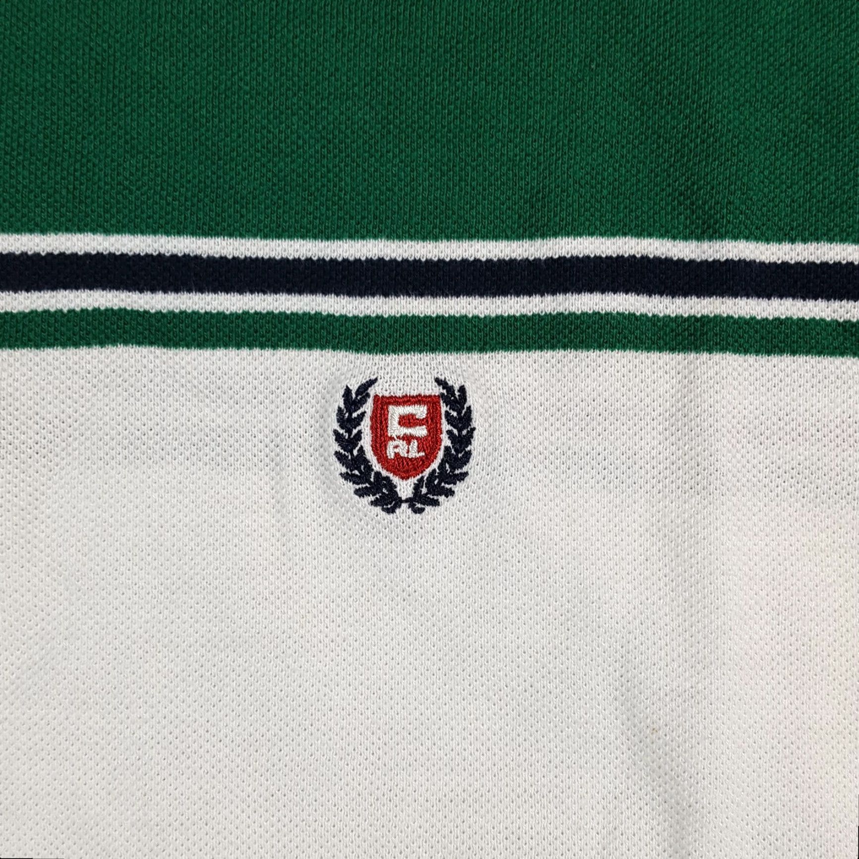 Ralph Lauren VINTAGE Chaps Golf Polo Shirt Stripe Collared XL Green 90s Preppy Vintage 90s Golf Shirt Mens Size US XL / EU 56 / 4 - 3 Thumbnail