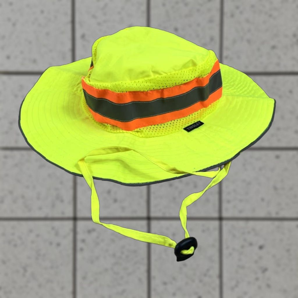 Vintage Tingley Bucket Hat Yellow Orange Sun High Visibility M Men Small/Medium Yellow Size ONE SIZE - 1 Thumbnail