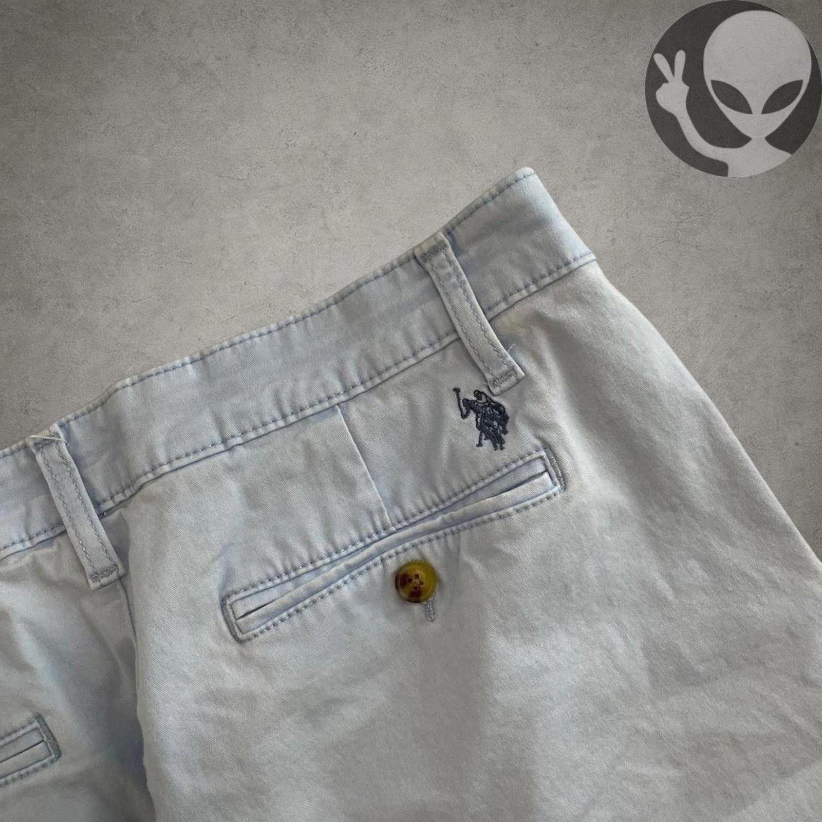 U.S. Polo Assn. U.S. Polo Assn. Men's Chino Shorts 34 Light Blue Casual Size US 34 / EU 50 - 1 Thumbnail