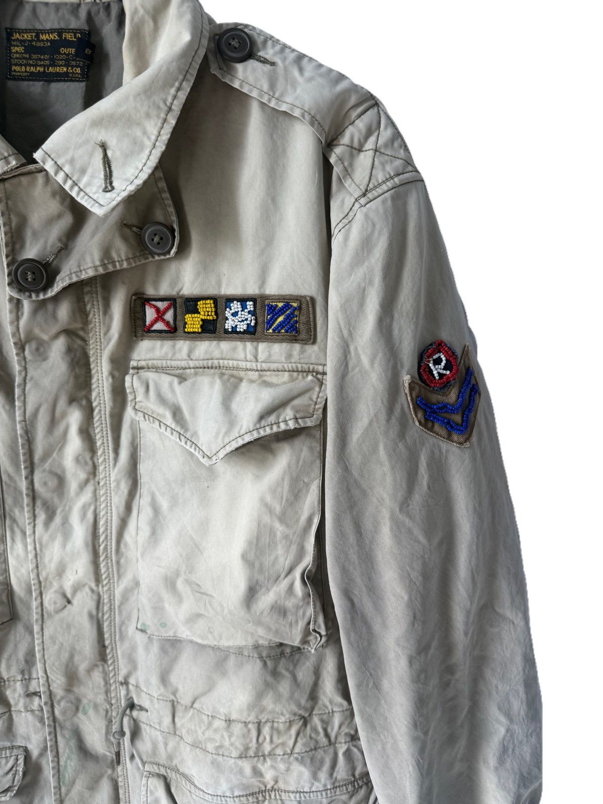 RRL Ralph Lauren POLO RALPH LAUREN FIELD JACKET DISTRESS M1943 DISTRESS STYLE Size US L / EU 52-54 / 3 - 10 Thumbnail