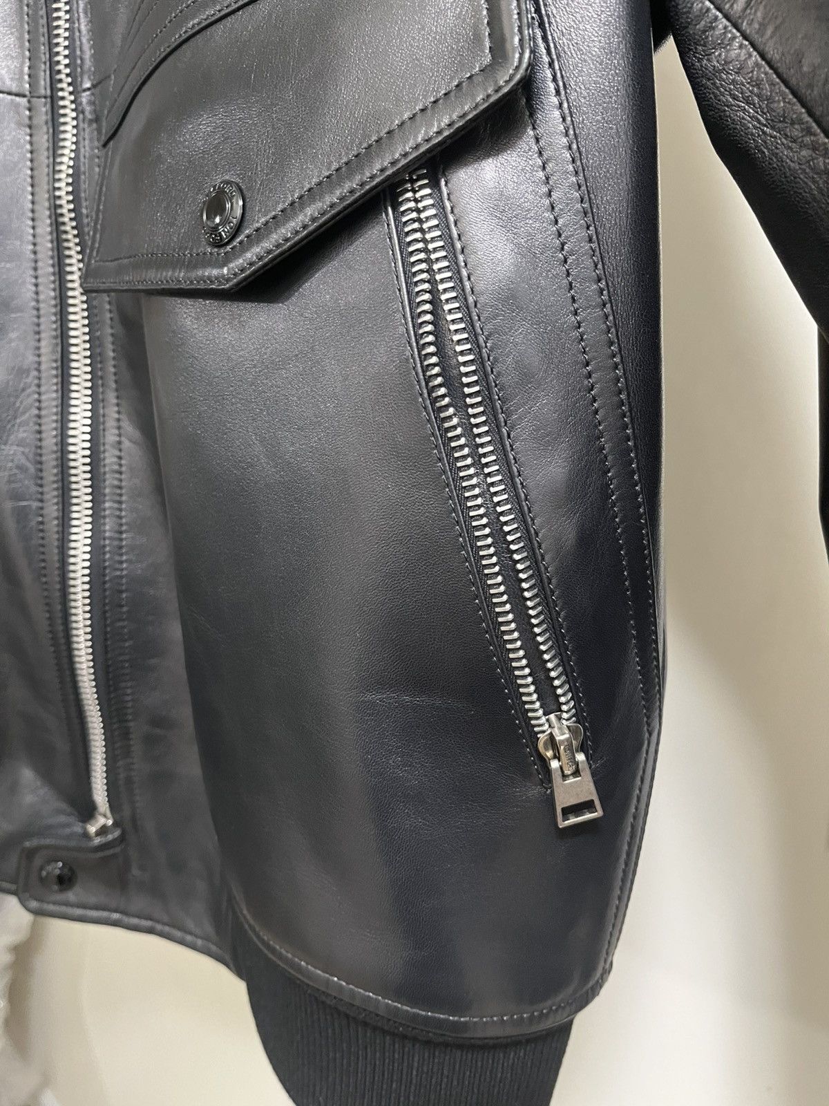 Tom Ford Tom Ford Leather Jacket Sz 50 Size US M / EU 48-50 / 2 - 20 Thumbnail