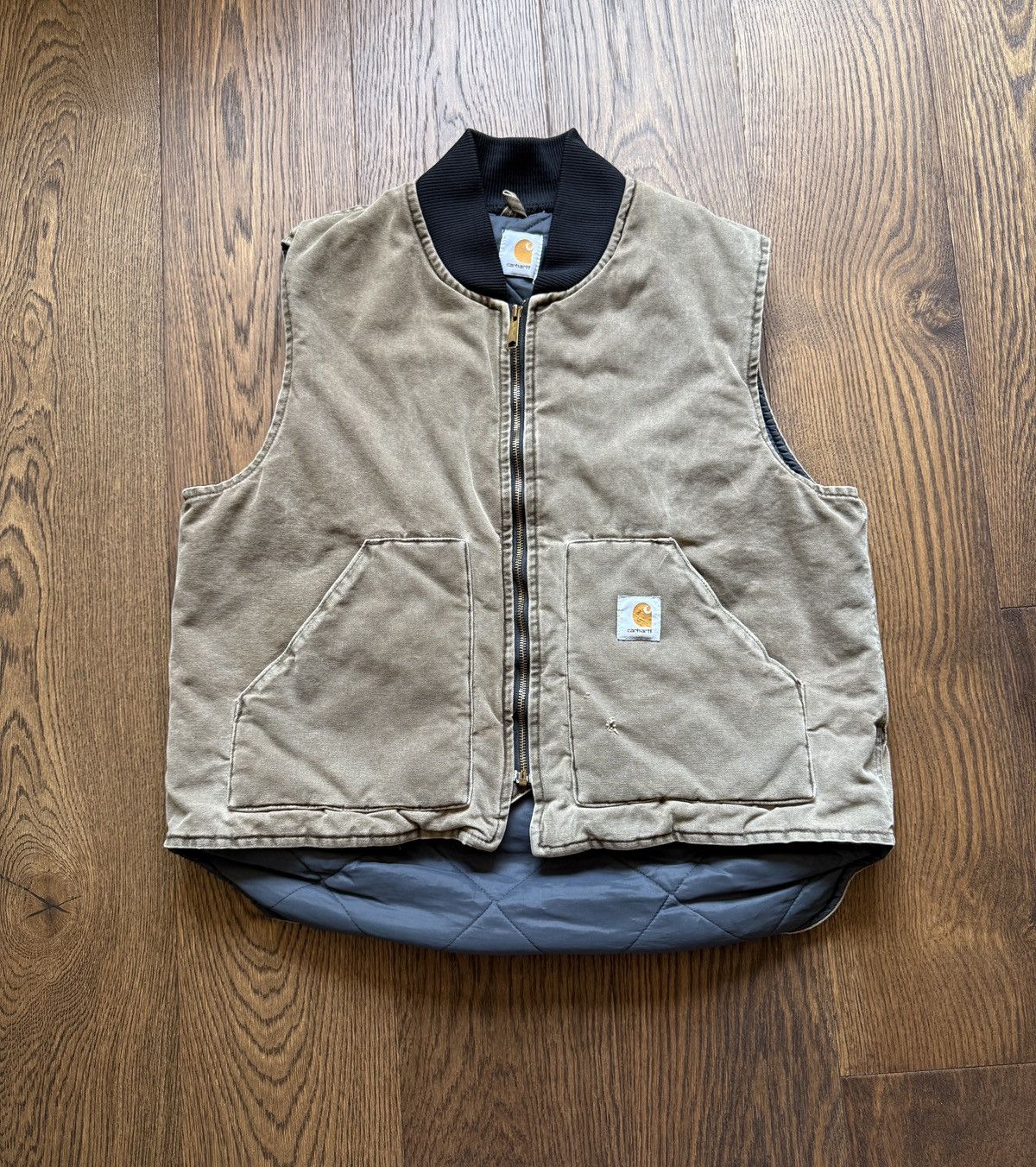 Vintage 90s Carhartt VQ1882 Chestnut Brown Vest