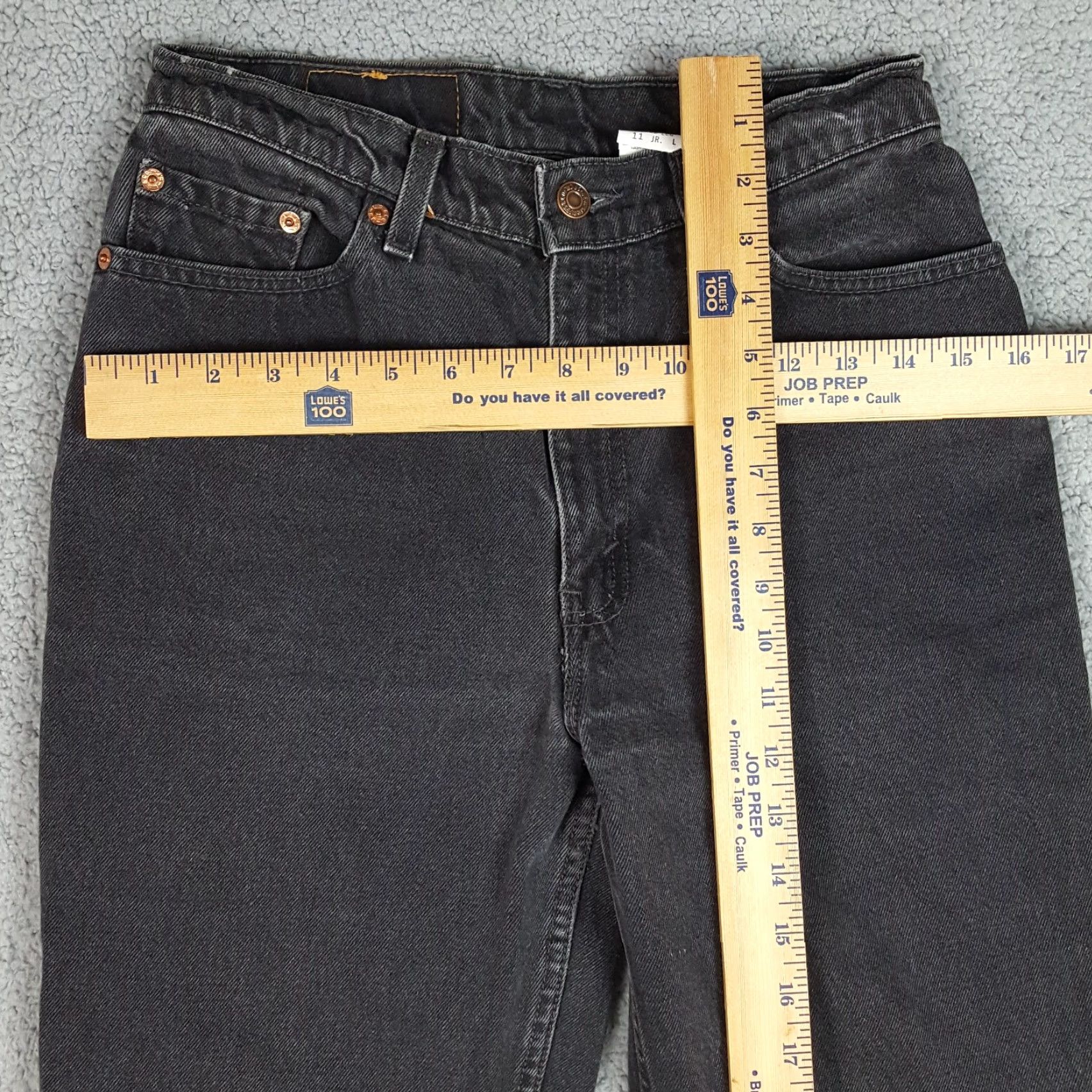 Levi's VINTAGE Levi's 512 Slim Fit Tapered Leg Jeans Women's Size 11 Jr Black Denim 90s Grunge Size 32" / US 10 / IT 46 - 6 Thumbnail