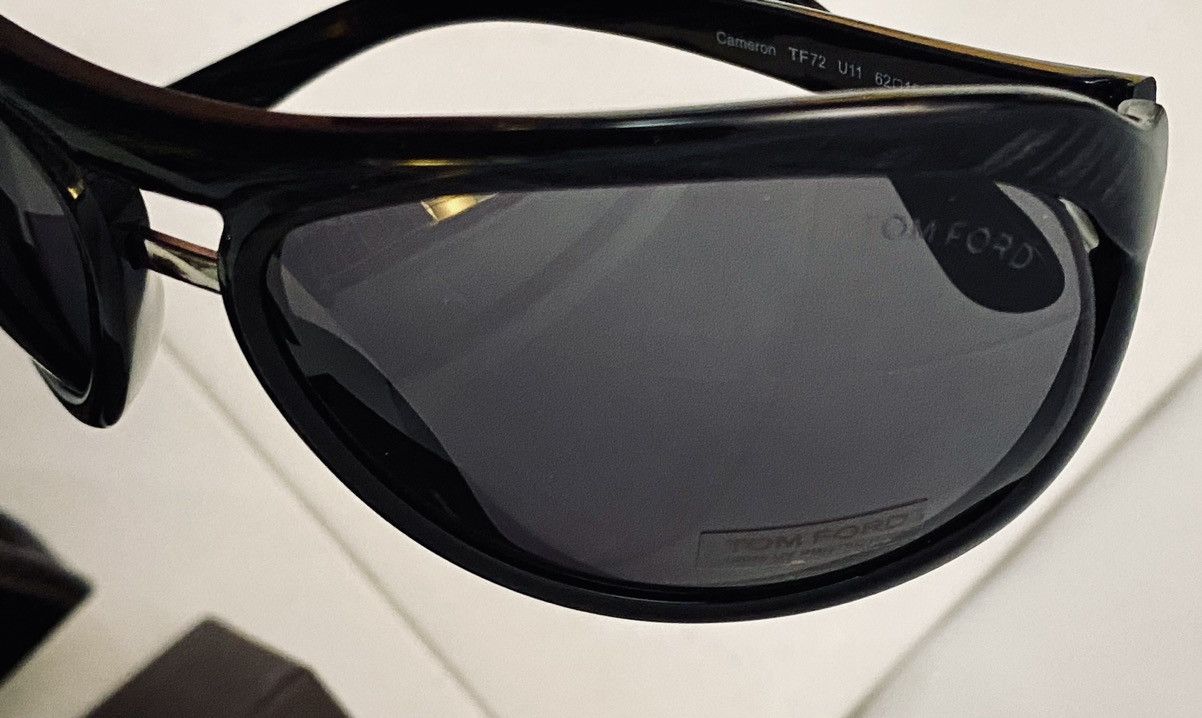 Tom Ford Tom Ford 🇮🇹 Cameron Black/Grey Speck Oversized Sunglasses NEW Size ONE SIZE - 3 Thumbnail
