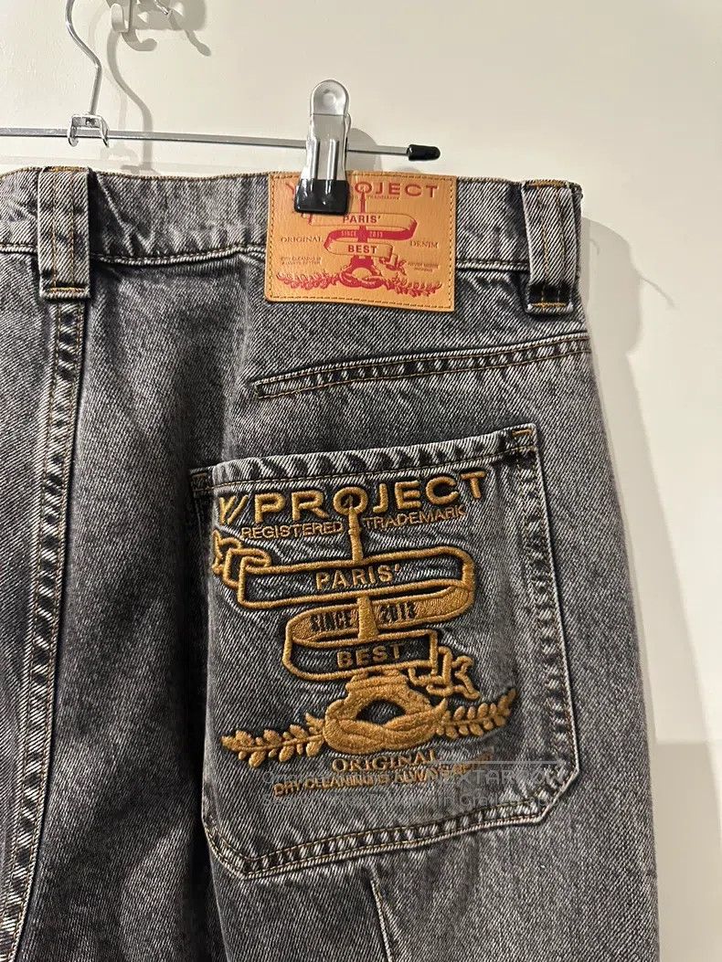 Y/Project Y/Project 32 Wash grey pocket embroidered jeans Size US 31 - 4 Thumbnail