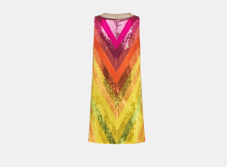 Dior o1w1db10326 521R86 Midi Dress in Multicolor Size M / US 6-8 / IT 42-44 - 2 Thumbnail