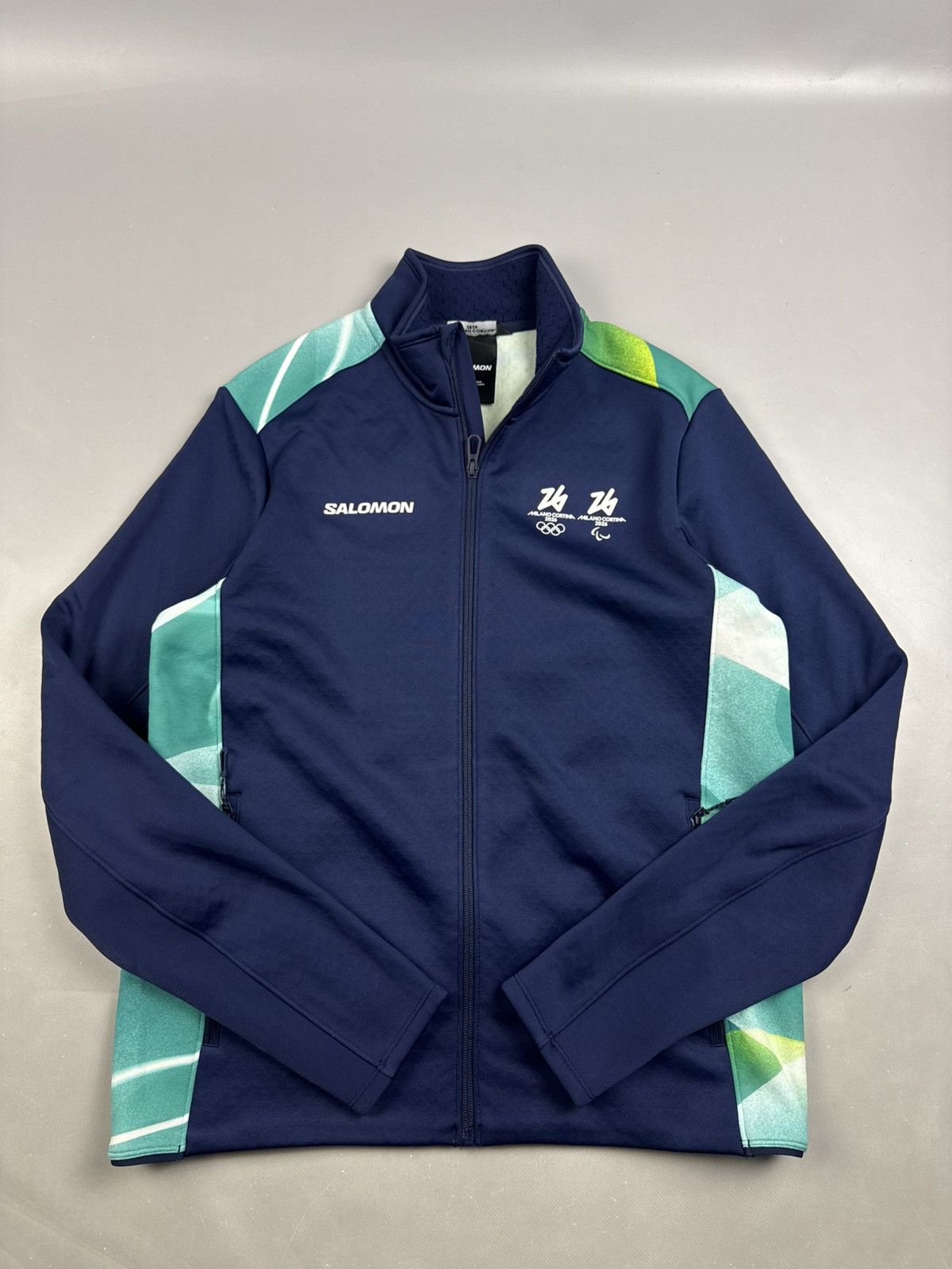 Salomon Salomon olympiada milano 2026 veste zip navy blue size L men Size US L / EU 52-54 / 3 - 1 Thumbnail