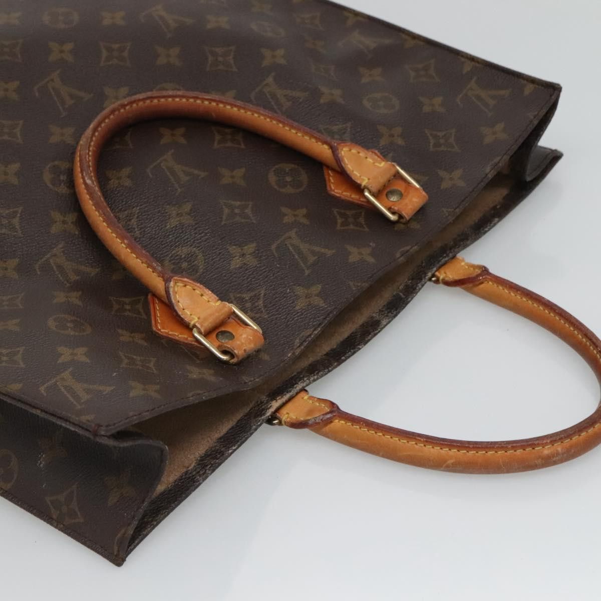 Louis Vuitton LOUIS VUITTON Monogram Sac Plat Hand Bag M51140 Size ONE SIZE - 6 Thumbnail
