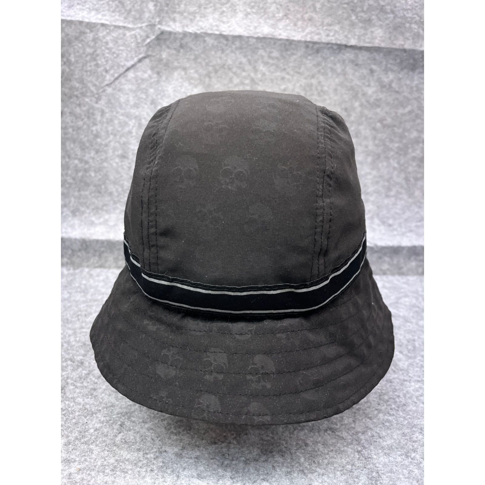Vintage VINTAGE Skull H3 Sportgear Bucket Hat Women One Size Black AOP 100% Polyester Beach Size ONE SIZE - 7 Thumbnail