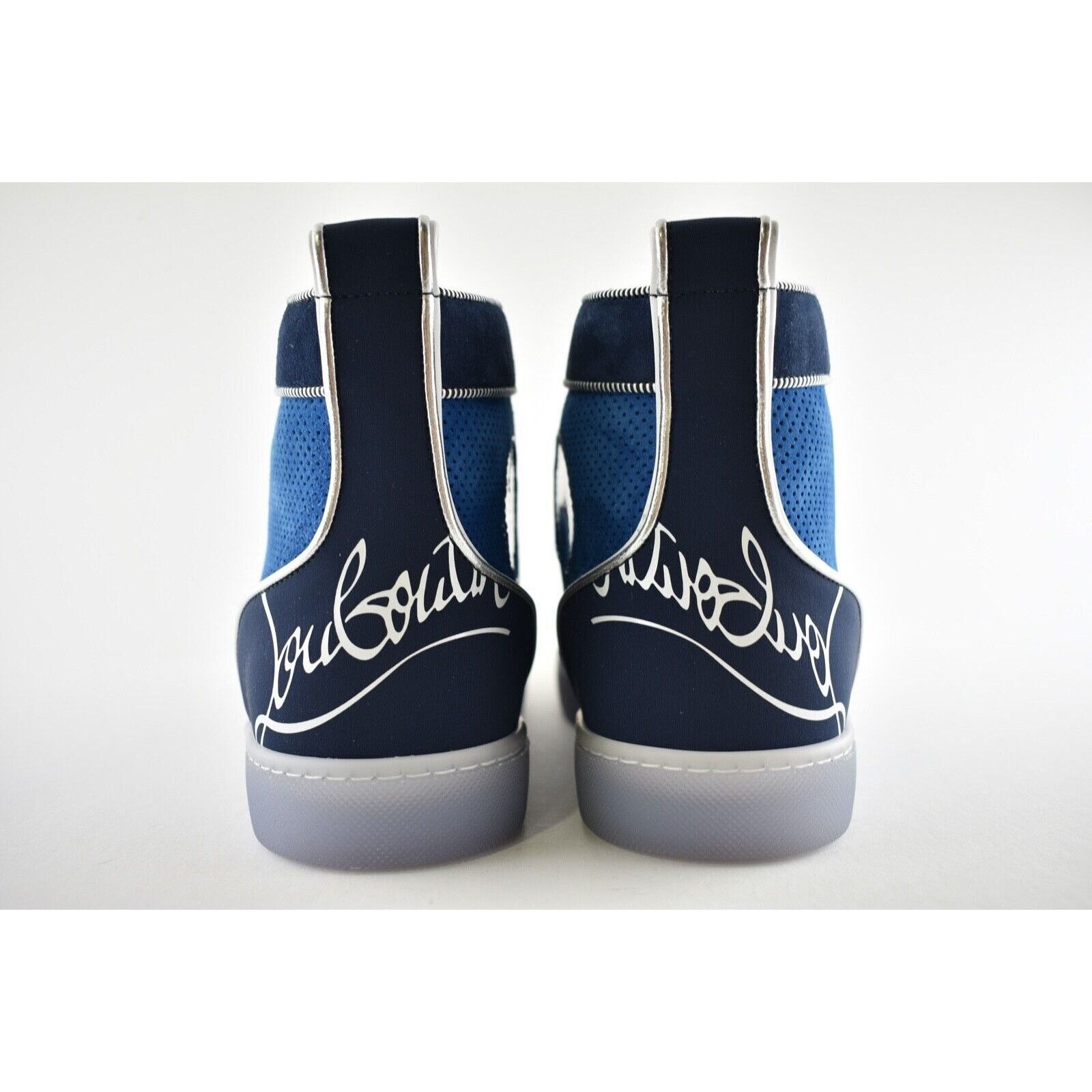 Christian Louboutin Christian Louboutin Louis Ludwig Blue White High Top Sneaker Size US 9 / EU 42 - 11 Thumbnail