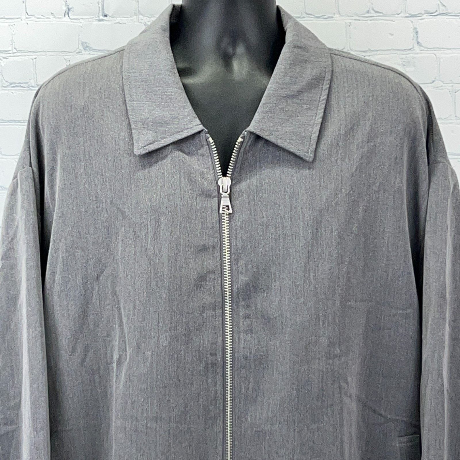 Fashion Nova Fashion Nova Men Relaxed Upper East Side Jacket Gray 3XL Size US XXL / EU 58 / 5 - 5 Thumbnail
