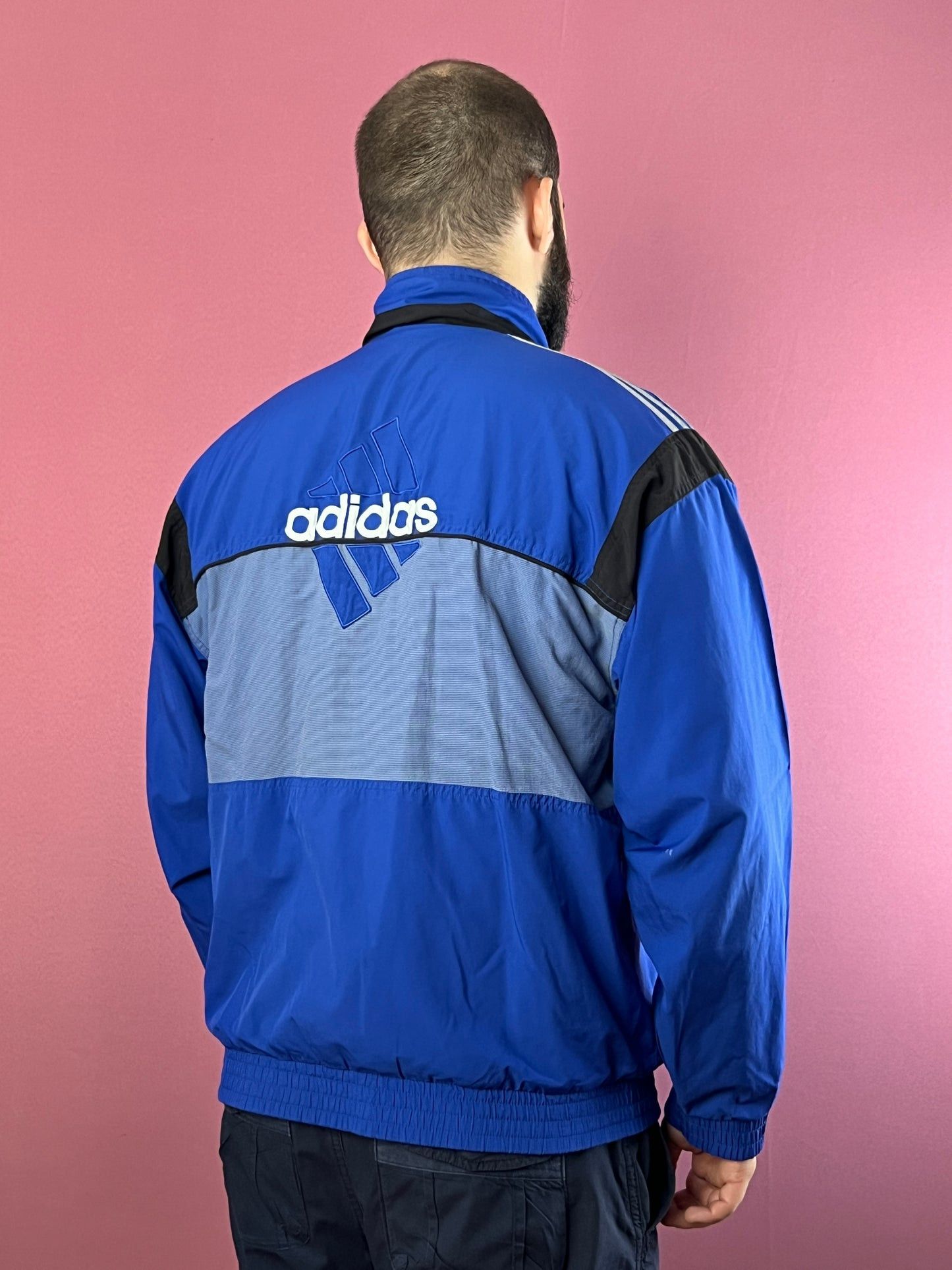 Adidas × Vintage 90s Adidas Back Logo Vintage Men's Windbreaker Jacket - M Size US M / EU 48-50 / 2 - 3 Thumbnail