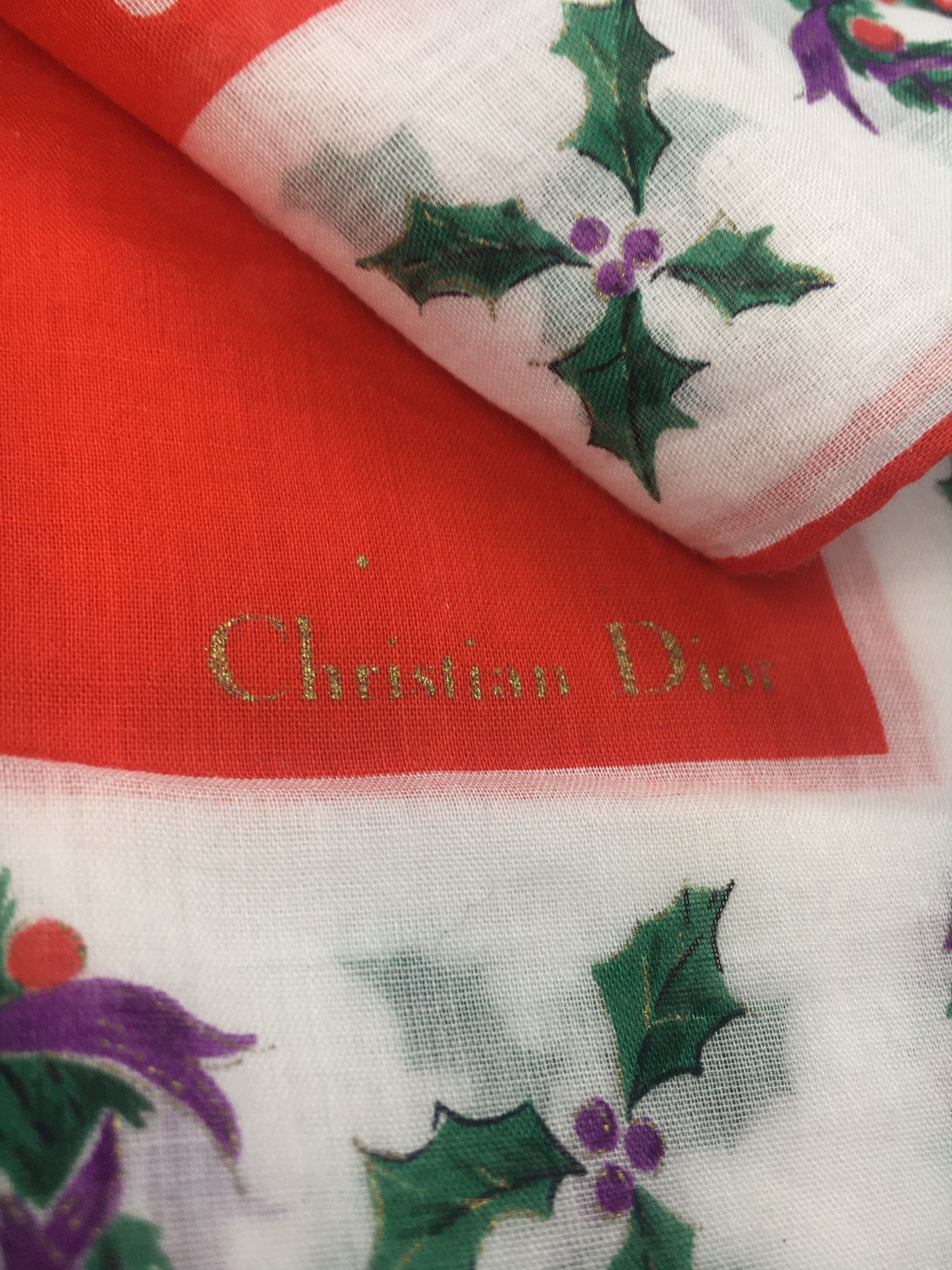 Christian Dior Monsieur Christian Dior Handkerchief Bandana Neckerchief - HKC0010 Size ONE SIZE - 4 Thumbnail