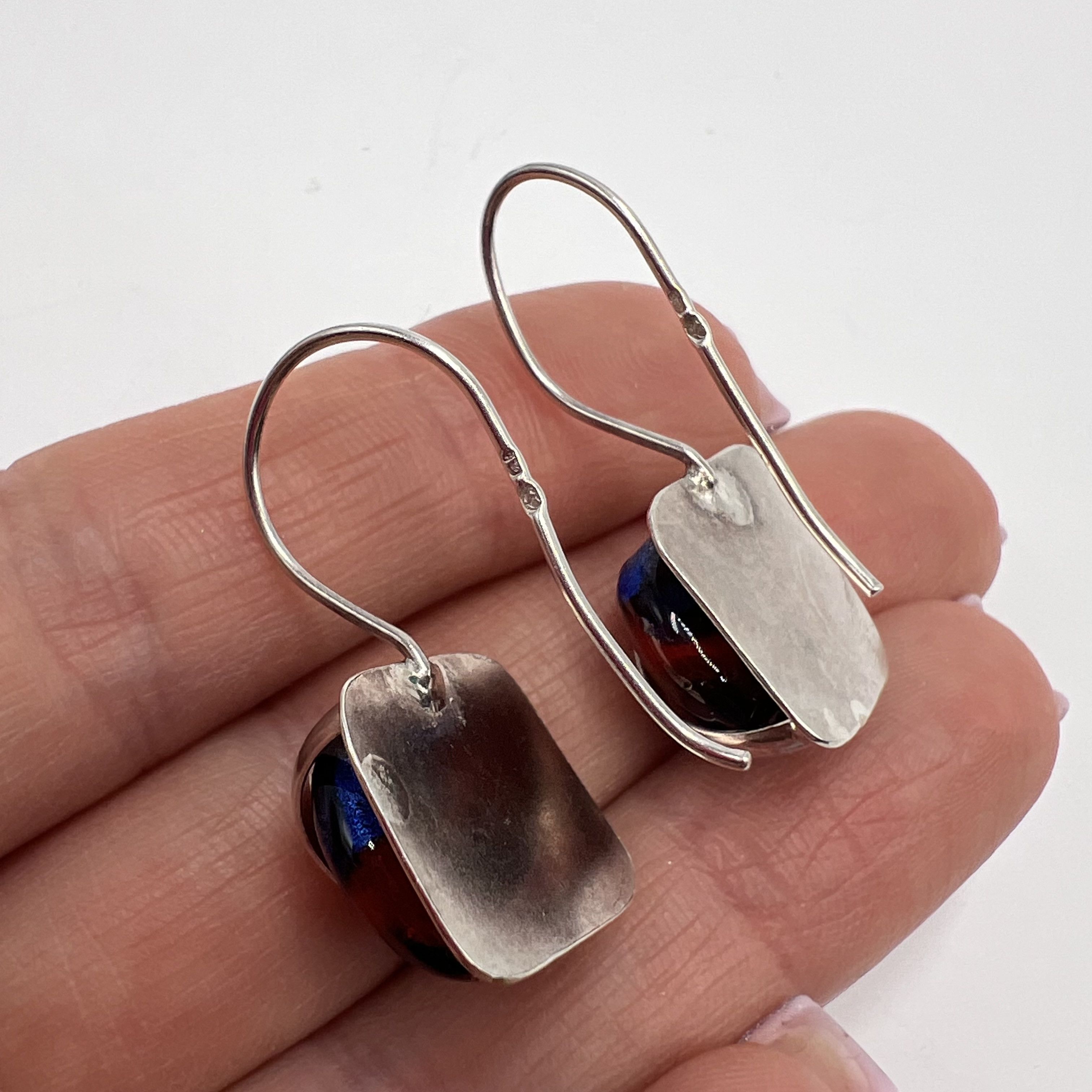 Sterling Silver Vintage Pair Of Stud Earrings Silver 925 Jewelry 6.62gr Size ONE SIZE - 5 Thumbnail