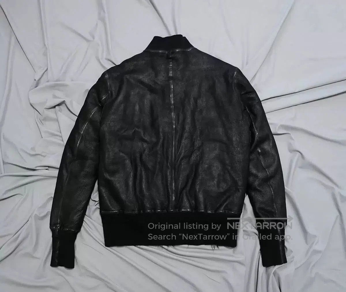Isaac Sellam Experience isaac sellam leather MA1 bomber jacket. Size US XL / EU 56 / 4 - 2 Thumbnail