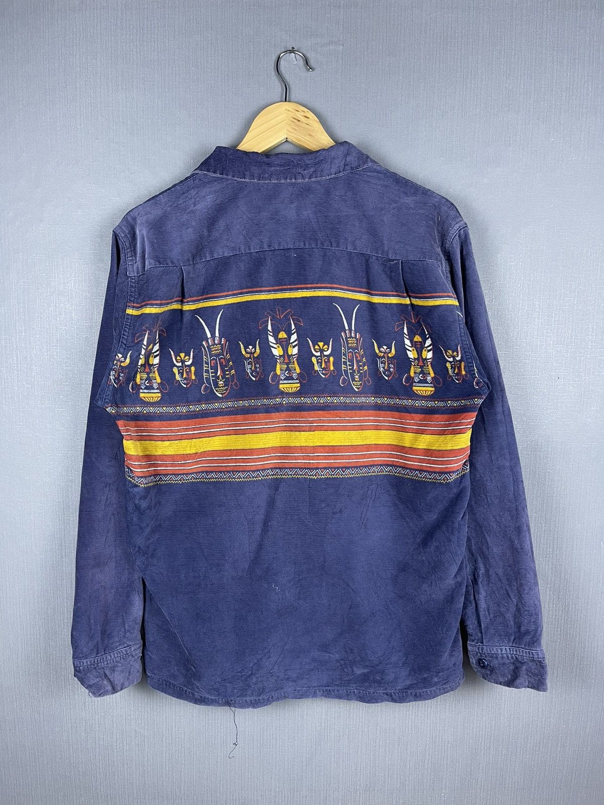 Sugar Cane × Toyo Enterprises × Vintage VINTAGE SUGAR CANE Style Eyes Rockabilly Corduroy Button Ups Size US M / EU 48-50 / 2 - 2 Thumbnail