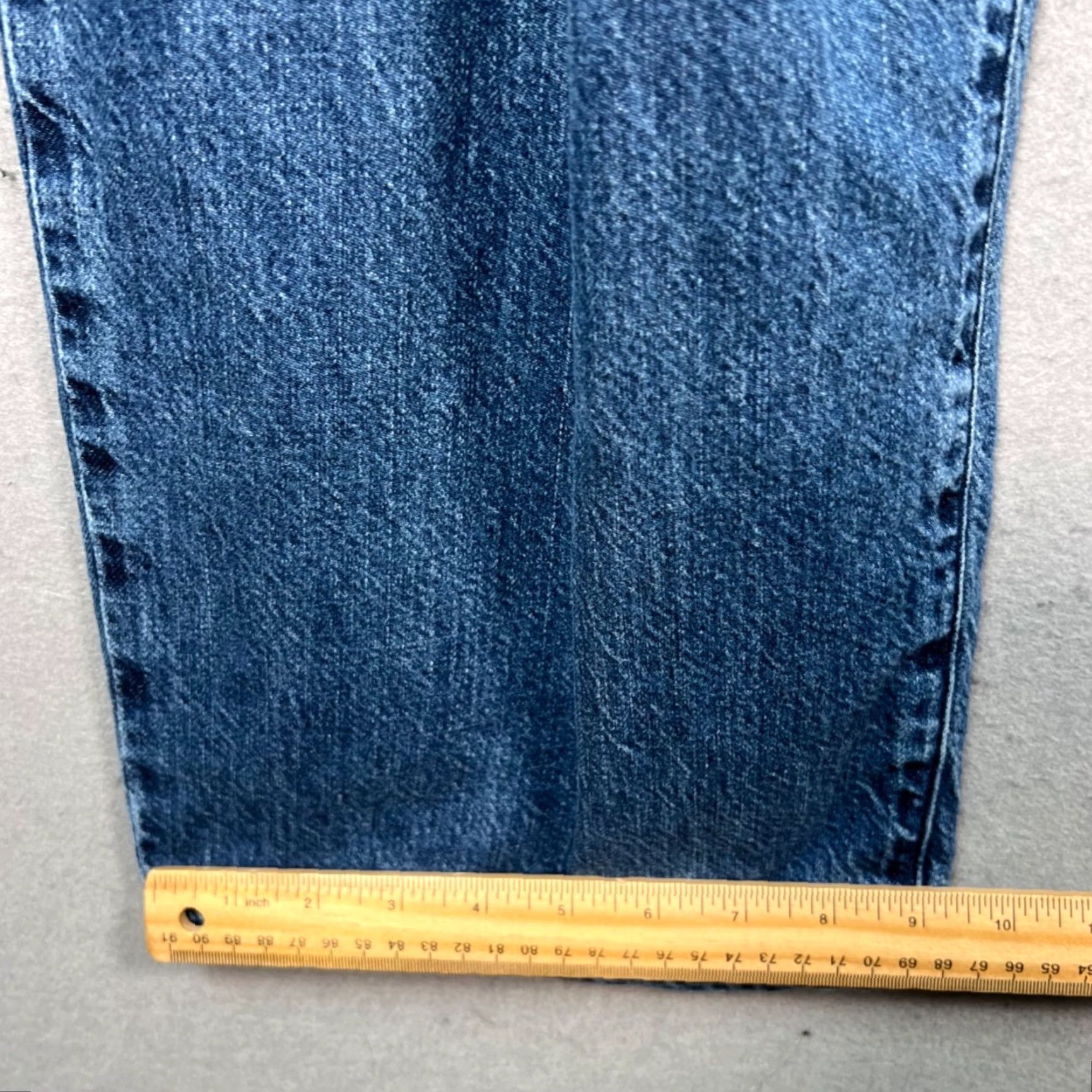 Uniqlo Uniqlo Womens XL Denim Straight Leg Jeans 31 in Inseam Blue Cotton Linen Lyocell Pants Men's? Size 40" / US 18 - 7 Thumbnail