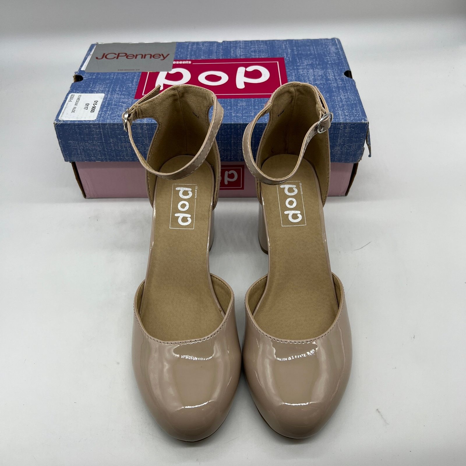 Other Pop Womens Gal Block Heel Nude Pumps Size 10M Size US 10 / IT 40 - 3 Thumbnail