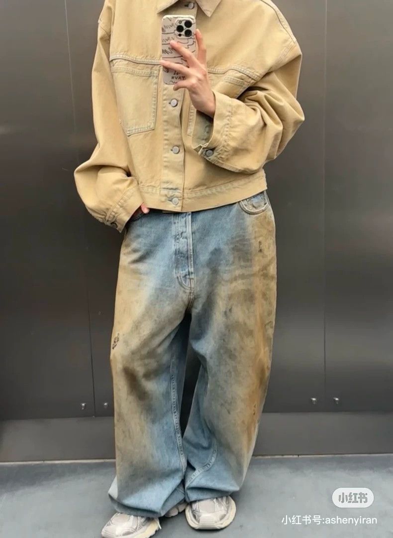 Acne Studios acne studios Vintage silhouette drop shoulder cropped denim Size US L / EU 52-54 / 3 - 4 Thumbnail