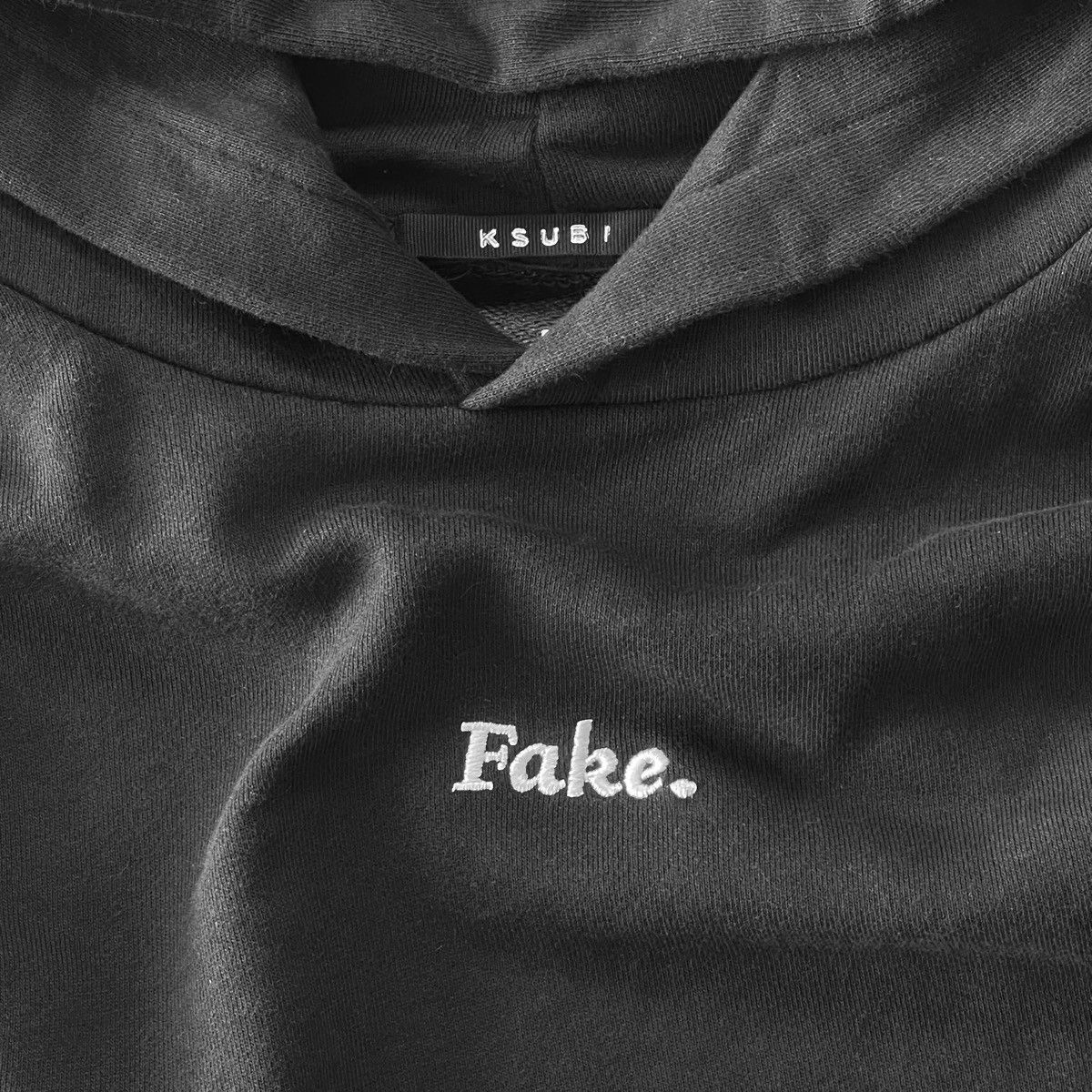 Ksubi ➕ORIGINAL “ FAKE “ HOODIE W/ EMBROIDERY DETAIL & SIDE STITCH Size US M / EU 48-50 / 2 - 8 Thumbnail