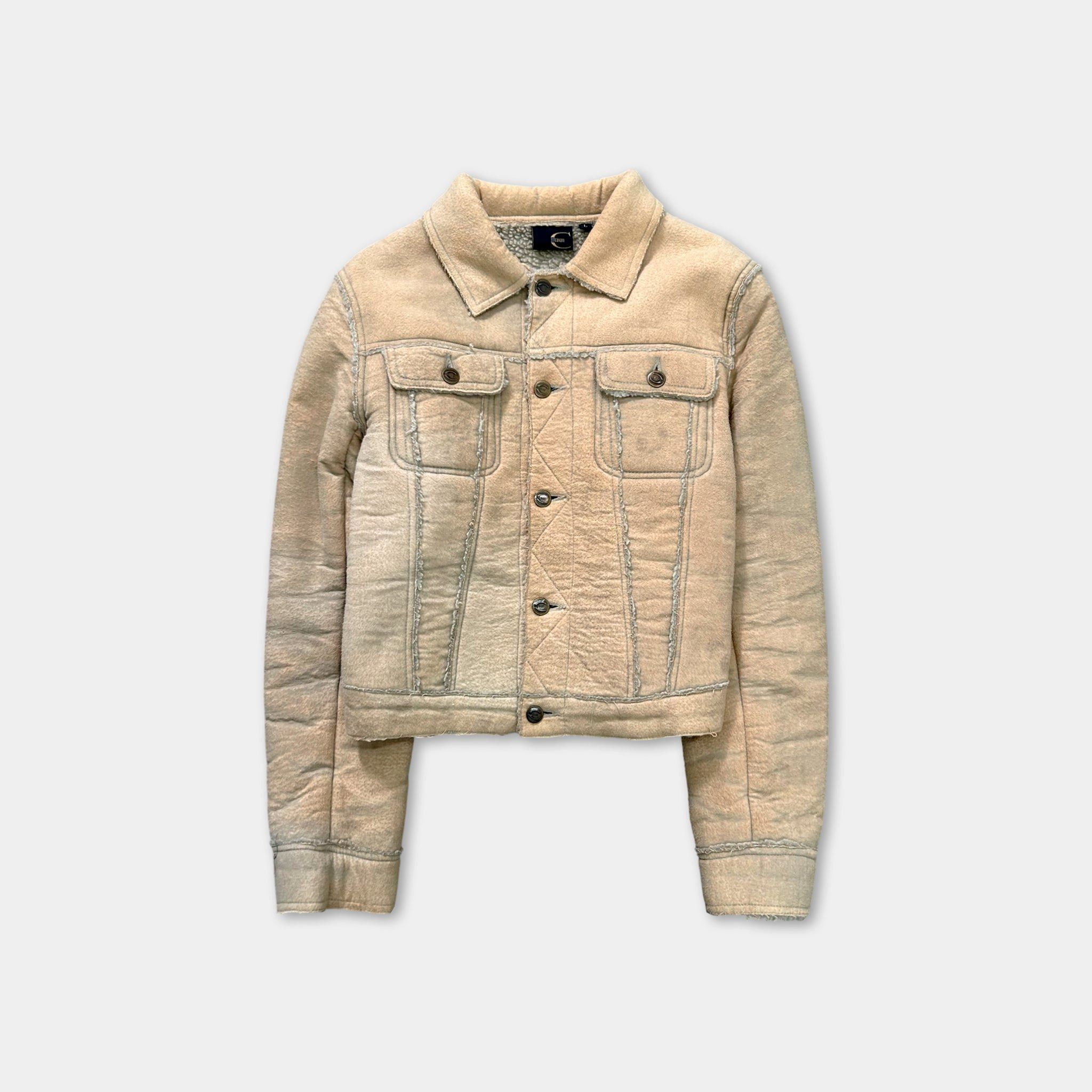 Just Cavalli Just Cavalli Sherling Raw Edge Jacket Size US S / EU 44-46 / 1 - 1 Thumbnail
