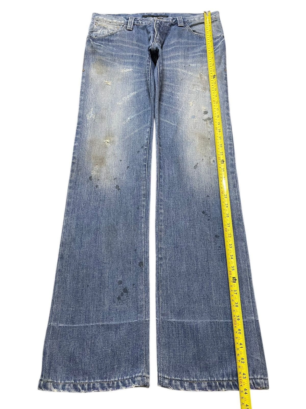 Issey Miyake Vintage Japan Tete Homme Mud Faded Wash Style Jeans Size US 34 / EU 50 - 14 Thumbnail