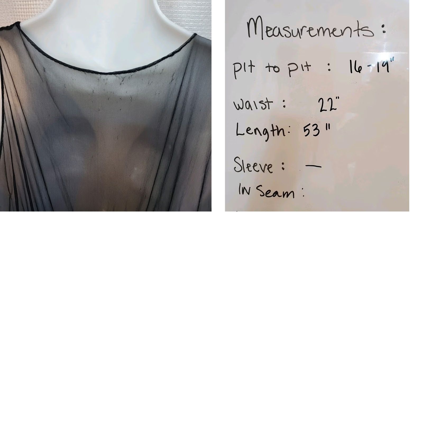 Vintage Vintage Rare Sz Sm Sexy Maxi Black Slip Dress Witchy Whimsy Goth Size S / US 4 / IT 40 - 8 Thumbnail