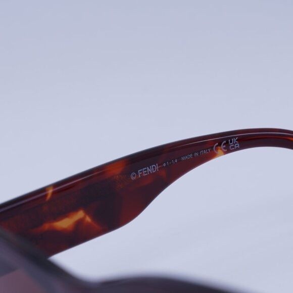 Fendi 🕶️ New Fendi FE40125F 54S Sunglasses - Shiny Red Havana Size ONE SIZE - 6 Thumbnail