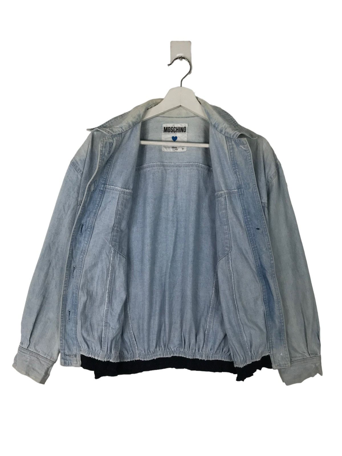 Moschino 💥 MOSCHINO DYED BLUE DENIM JACKET Size US M / EU 48-50 / 2 - 7 Thumbnail