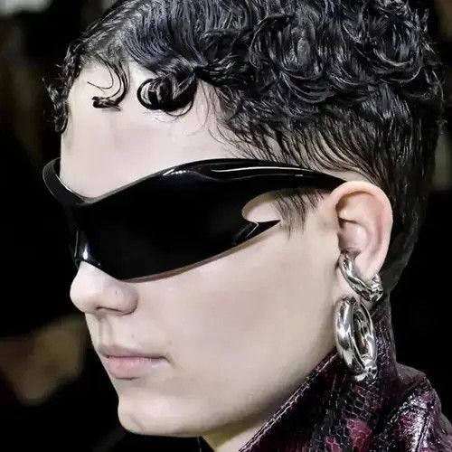 Jewelry Goggle One Piece Sun Glasses Size ONE SIZE - 5 Thumbnail