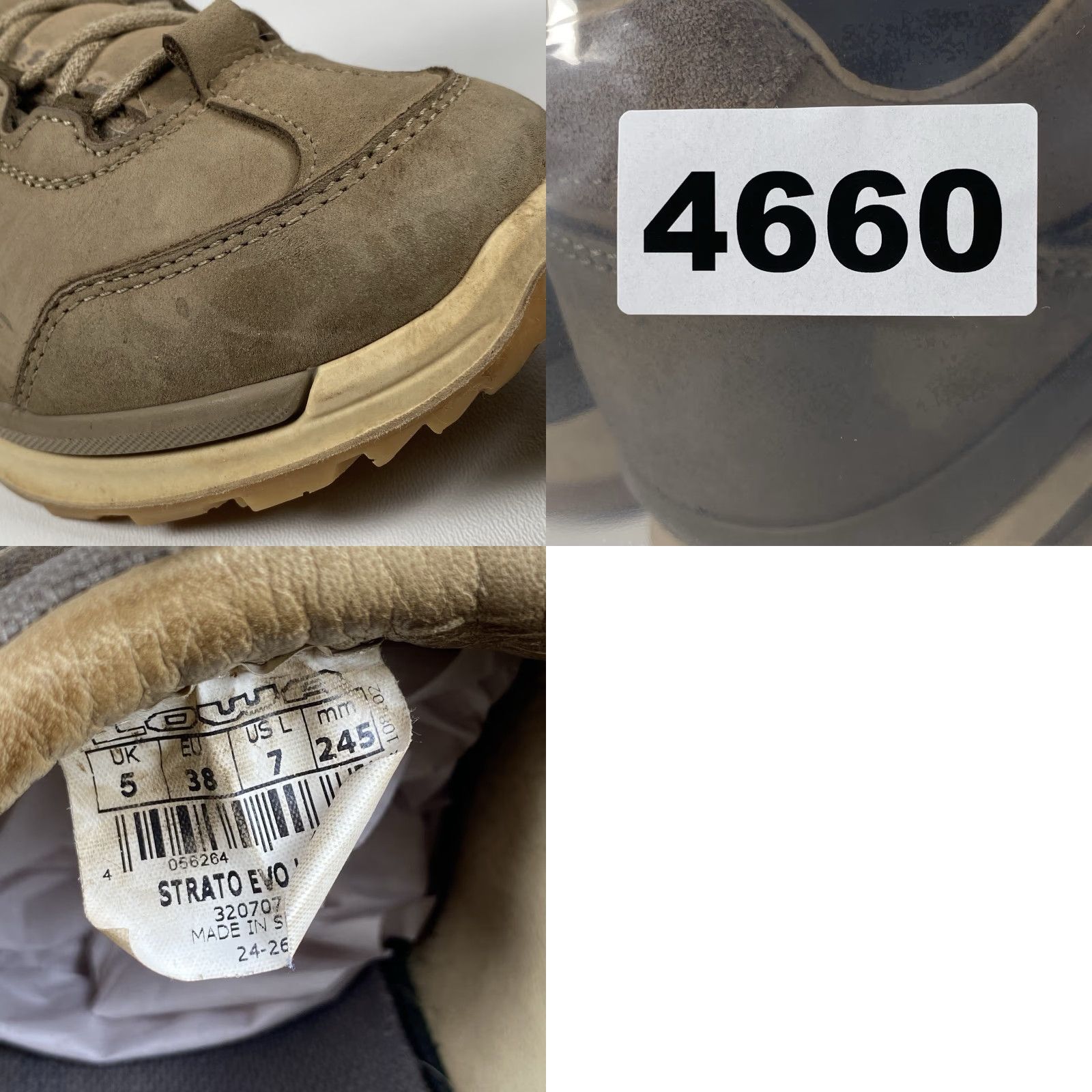 LOWA Lowa Strato Evo LL LO Hiking Sneakers Tan/Brown Leather Low Top Womens 7 Casual Shoe Shoes Size M / US 6-8 / IT 42-44 - 9 Thumbnail