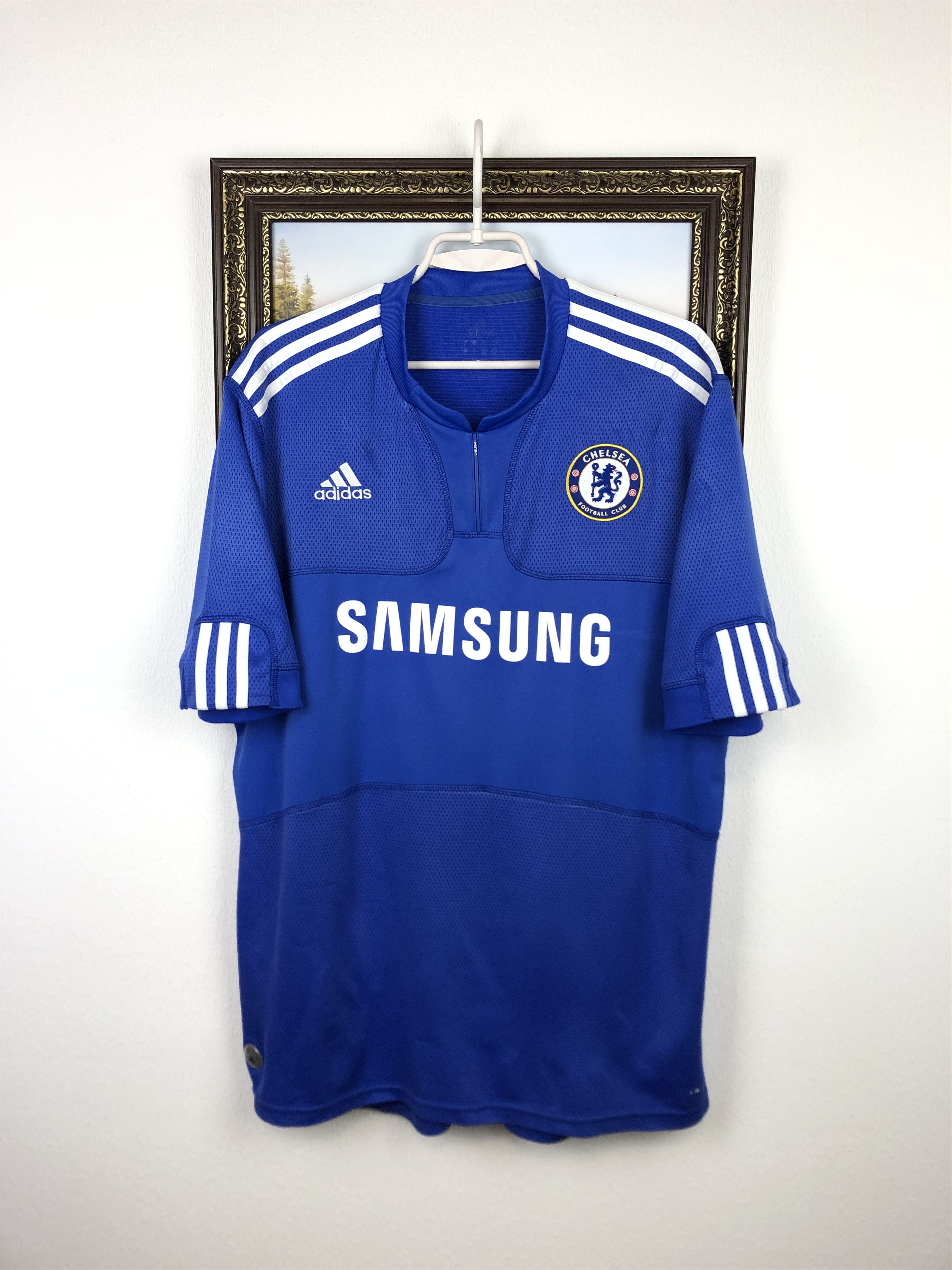 Adidas Chelsea Home football shirt 2009 Soccer Adidas Jersey Mens Size US XL / EU 56 / 4 - 1 Thumbnail