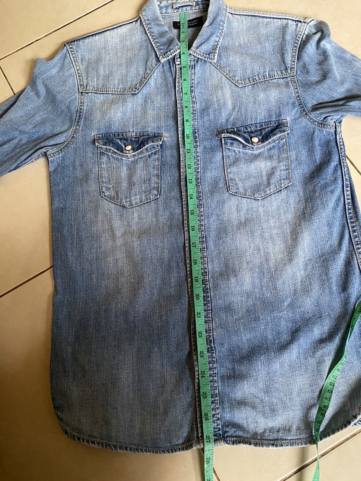 If Six Was Nine × Japanese Brand × NANO universe Nano universe denim shirt Size US M / EU 48-50 / 2 - 8 Thumbnail