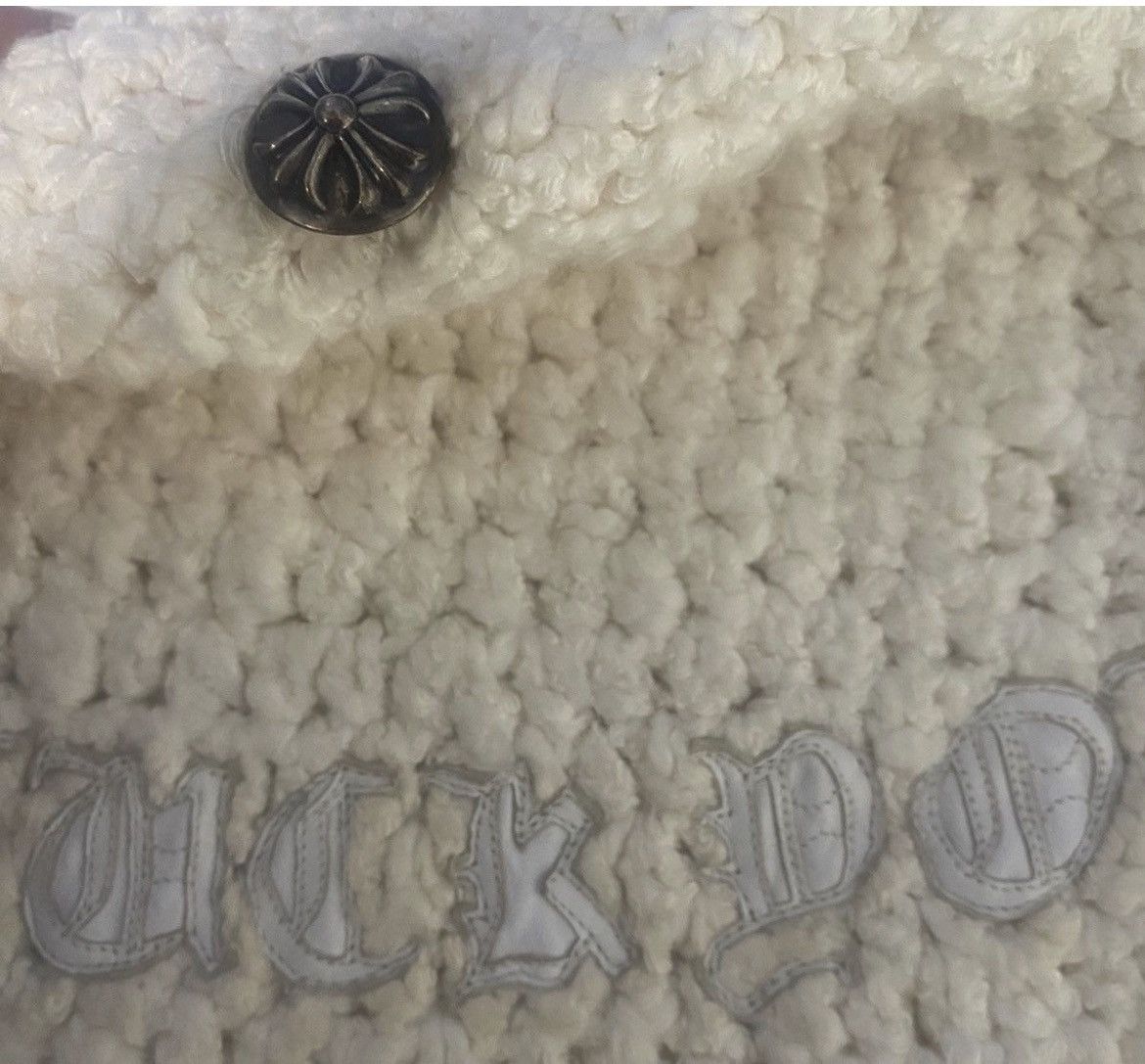 Chrome Hearts Chrome hearts fuck you patch knit beanie white very rare Size ONE SIZE - 4 Thumbnail