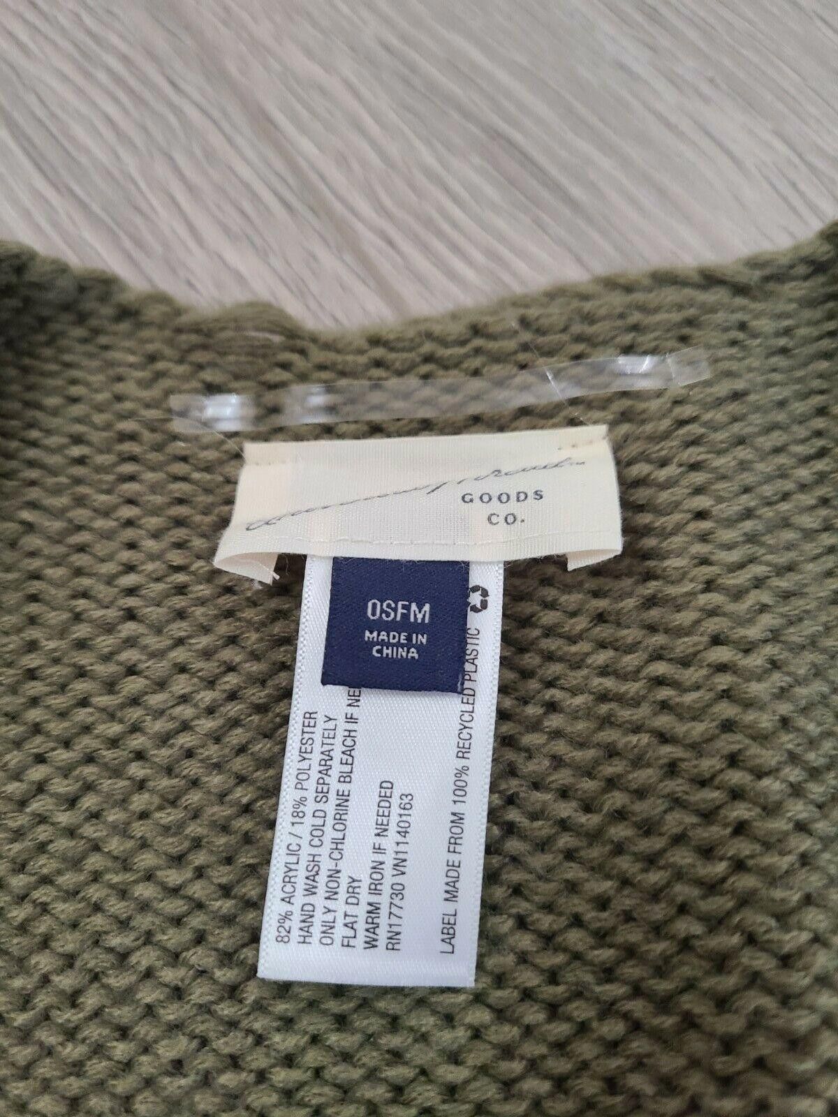 Designer Universal Thread Sweater One Size Green Short Sleeve Sherpa Size ONE SIZE - 3 Thumbnail