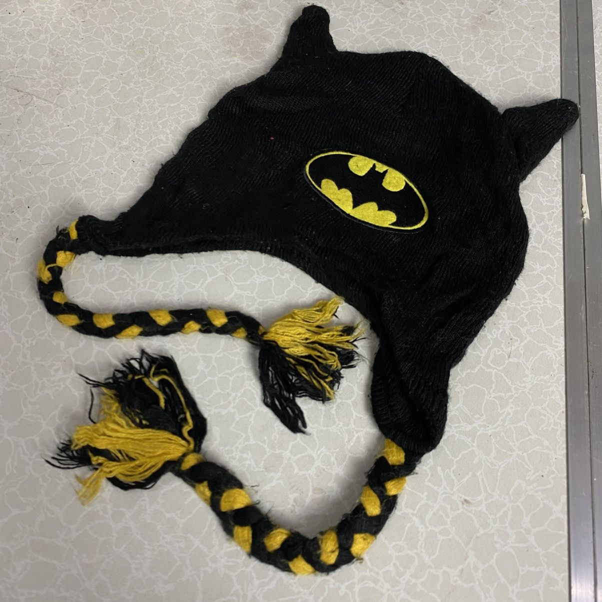 DC Comics × Vintage 2000s y2k devil horn batman dc comics earflap knitted hats Size ONE SIZE - 3 Thumbnail