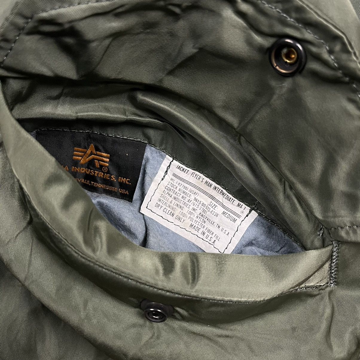 Alpha Industries × Kanye West × Vintage Vintage 90s Alpha industries Ma-1 bomber jacket Size US M / EU 48-50 / 2 - 8 Thumbnail