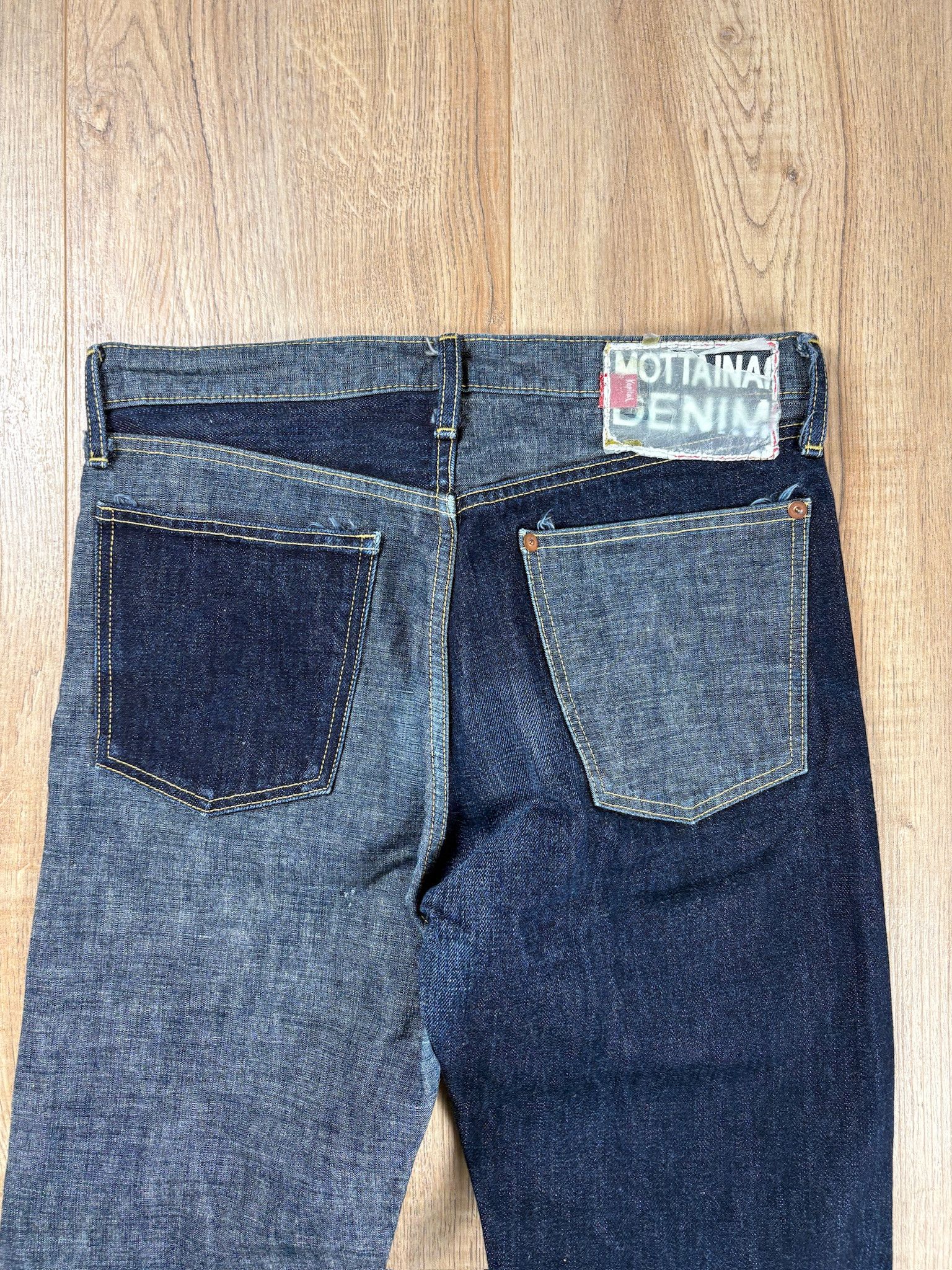 Kapital Kapital Two-tone Raw Unused Jeans Indigo Size US 30 / EU 46 - 12 Thumbnail