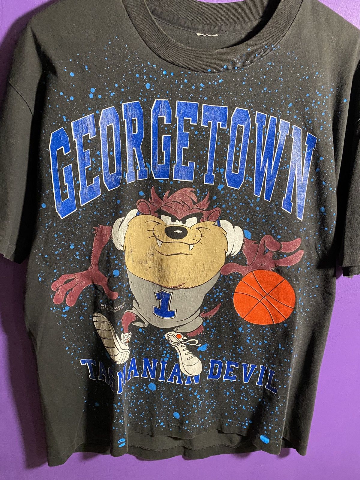 Other Vintage 1993 Georgetown Hoyas TAZ AOP t-shirt Size US XL / EU 56 / 4 - 3 Thumbnail