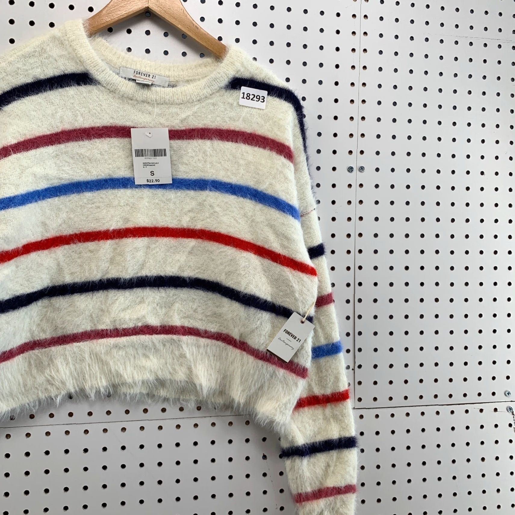 Forever 21 FOREVER 21 Striped Sweater Shirt Womens Small Pullover Multicolor Long Sleeve 90s? (If applicable) Size S / US 4 / IT 40 - 4 Thumbnail