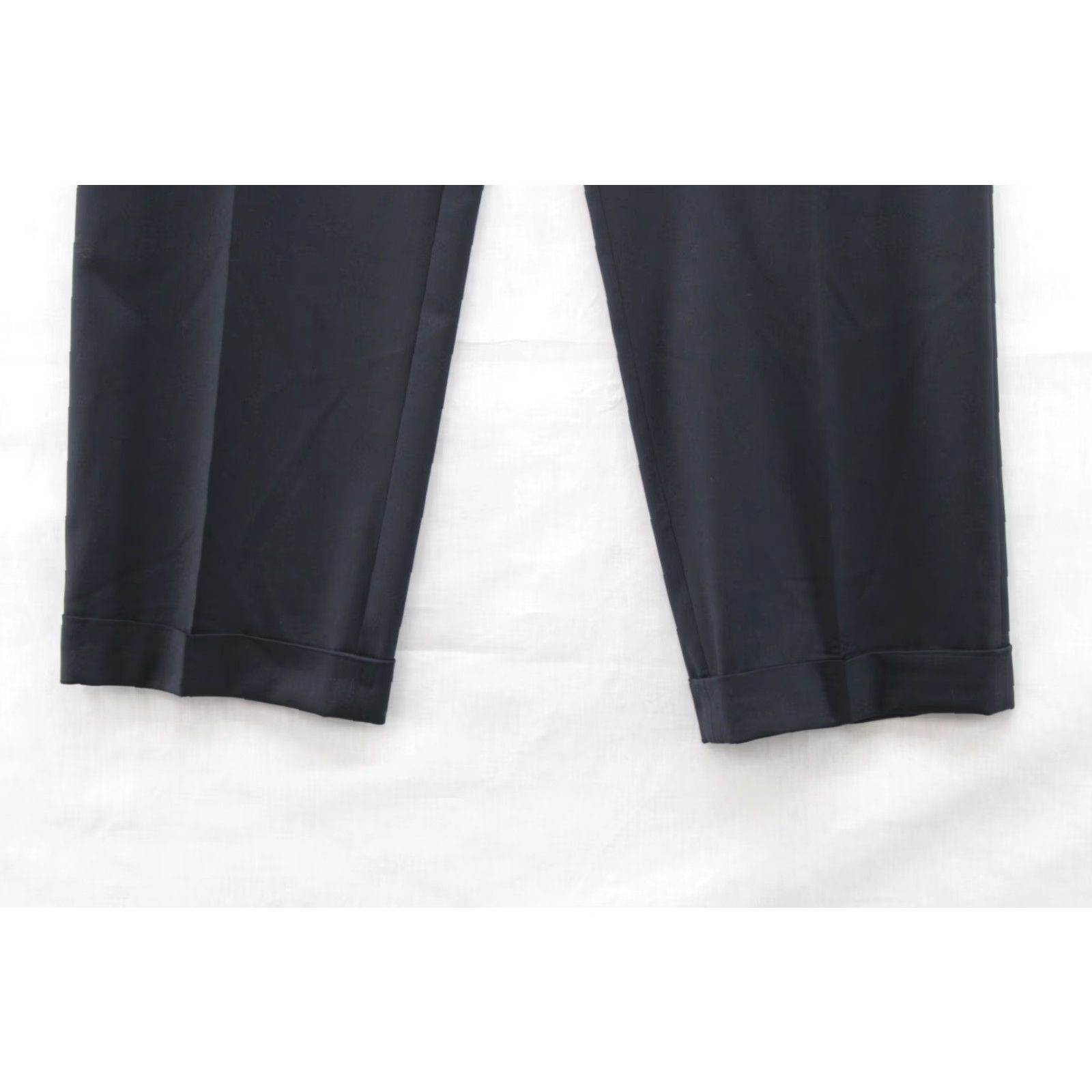 Jos. A. Bank Jos A Bank Pants Mens 38R Black Traditional Dress Wool Pleated Cuffed Preppy Size US 38 / EU 54 - 5 Thumbnail