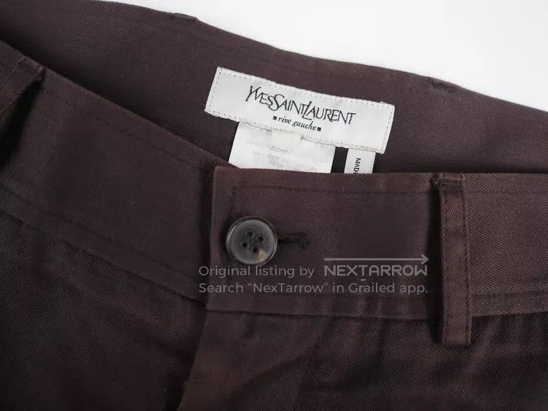 Saint Laurent Paris Saint Laurent Paris Brown Work Pants Size US 32 / EU 48 - 3 Thumbnail