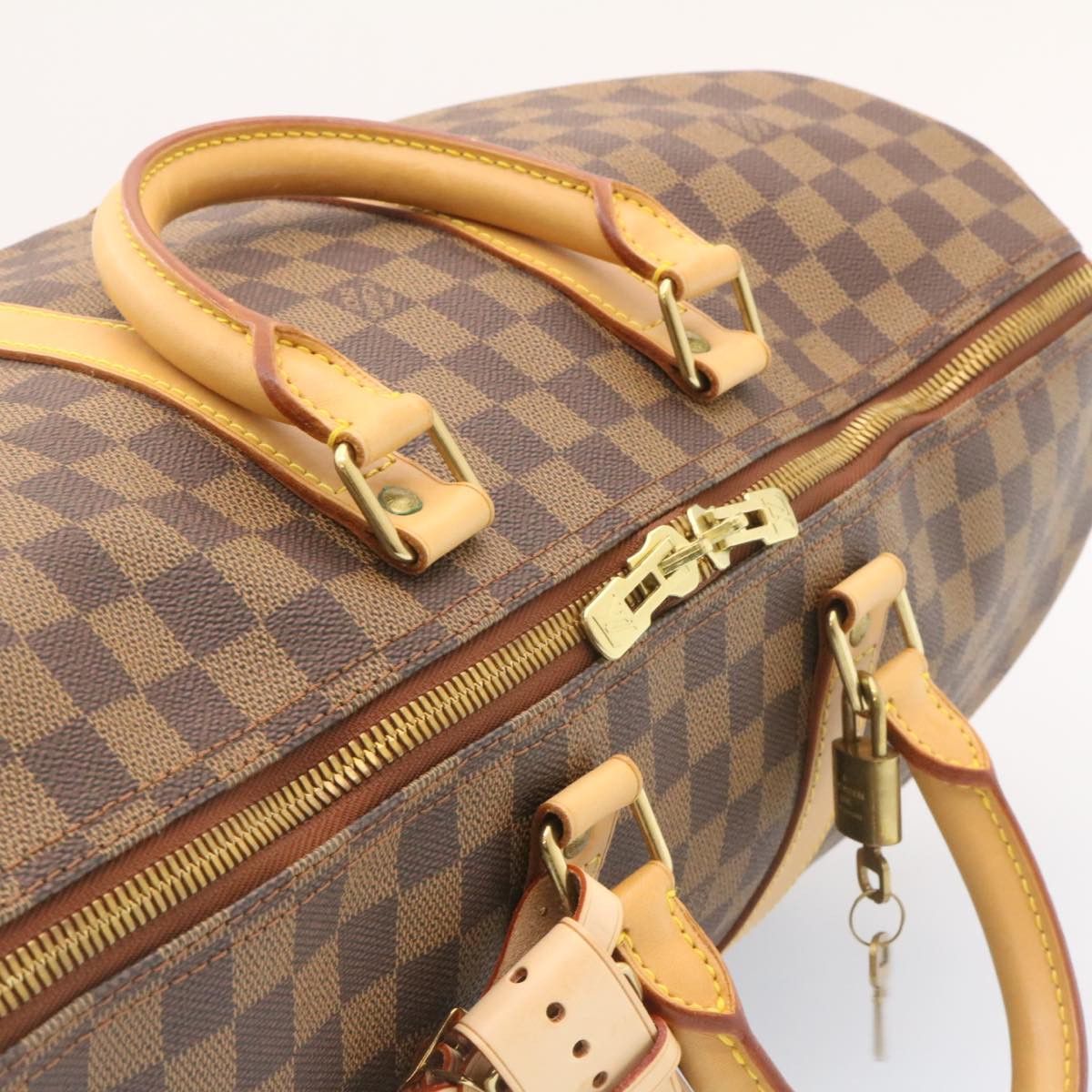 Louis Vuitton LOUIS VUITTON Damier Ebene Keepall 45 Boston Bag Size ONE SIZE - 6 Thumbnail