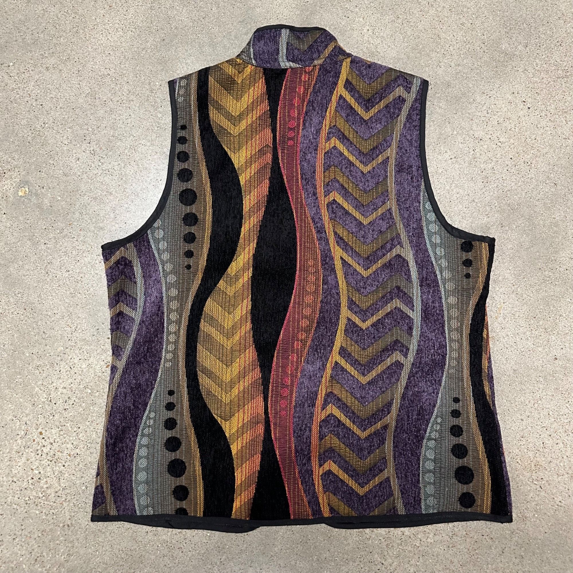 Vintage Vintage Unique Patterned Reversible Vest Size M / US 6-8 / IT 42-44 - 3 Thumbnail
