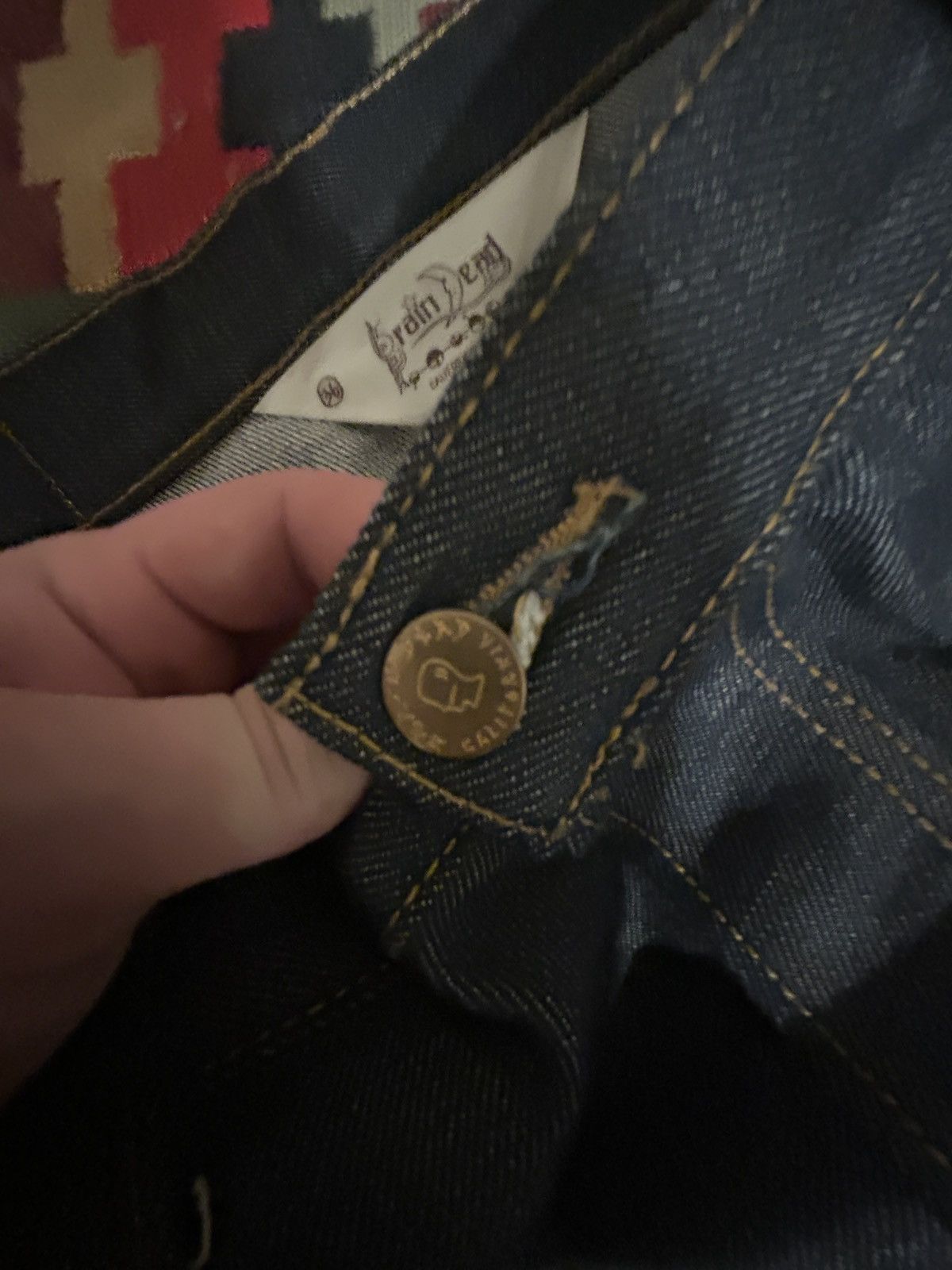 Brain Dead brain dead wide leg raw selvedge denim jeans Size US 36 / EU 52 - 4 Thumbnail