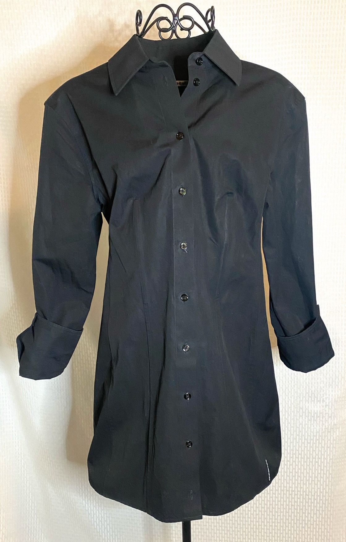 Alexander Wang Alexander Wang Long-Sleeve Cotton Shirtdress in Black Size M / US 6-8 / IT 42-44 - 6 Thumbnail